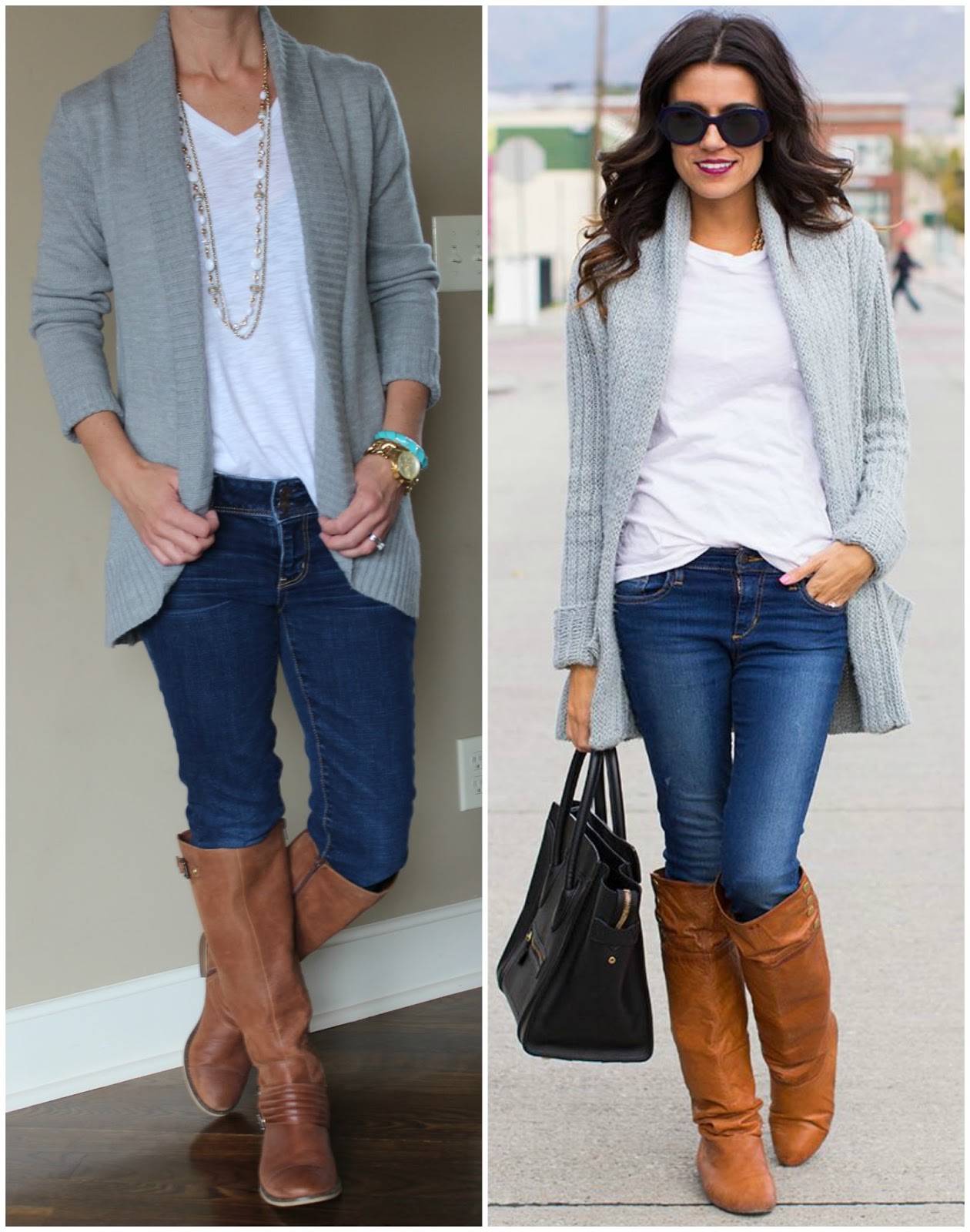 Wear It For Less: WHAT I WORE: GRAY CARDIGAN